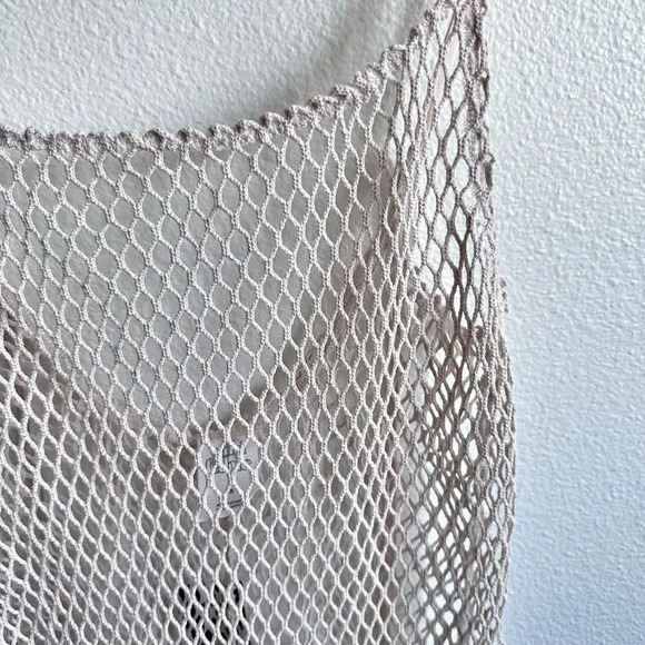 WILD FABLE | NWT Ivory Cream Mermaid Fish Net Swim Cover Up Tassel | Size XS - Picture 3 of 7